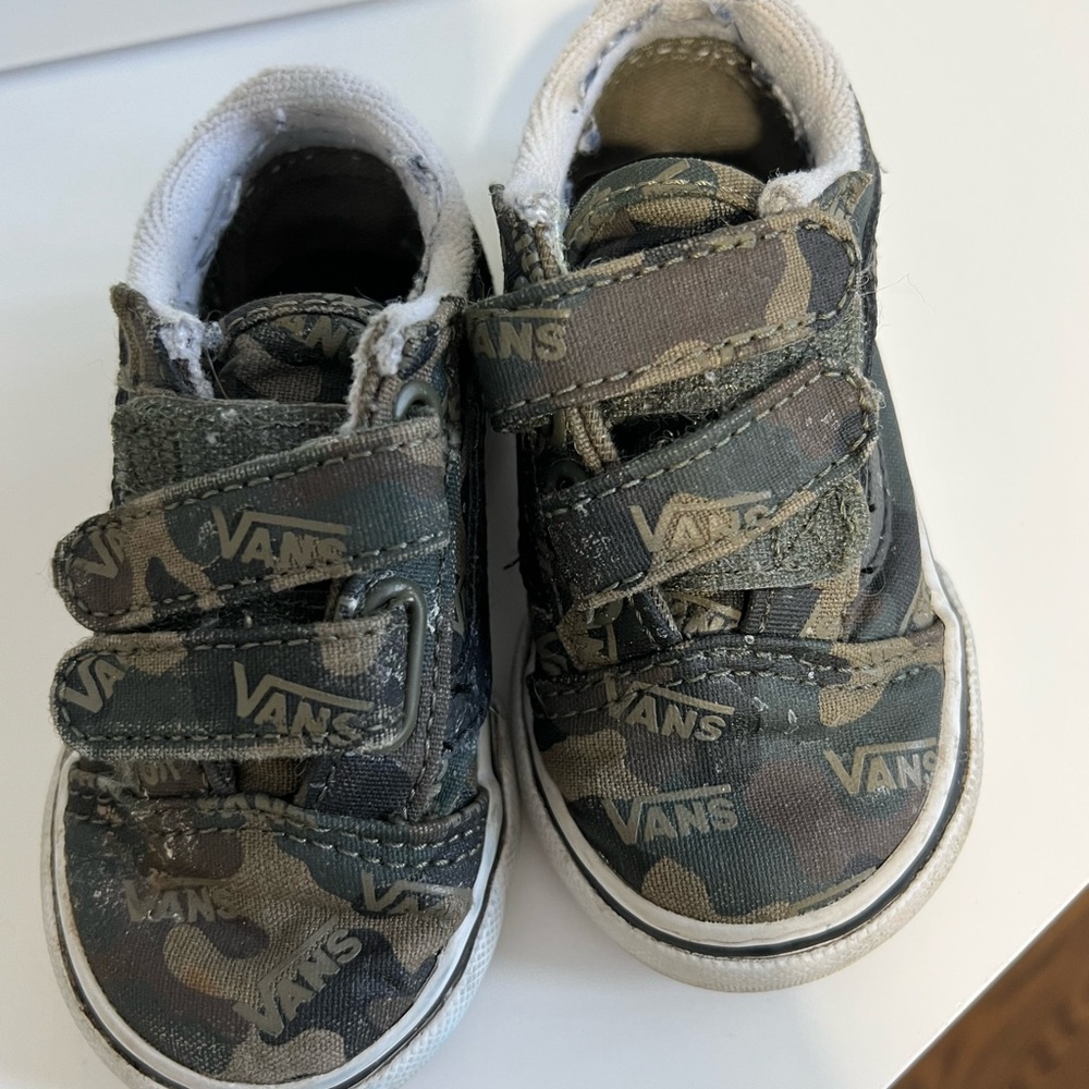 Toddler Vans sneakers camo